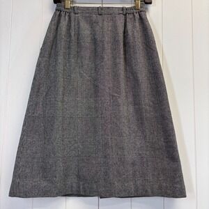 VTG Personal Petites Heritage Houndstooth Plaid Skirt Size 10 Academia